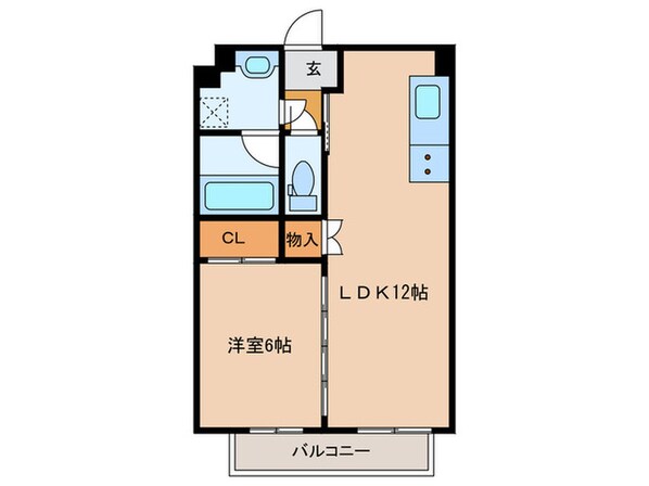 フラワー5番館の物件間取画像